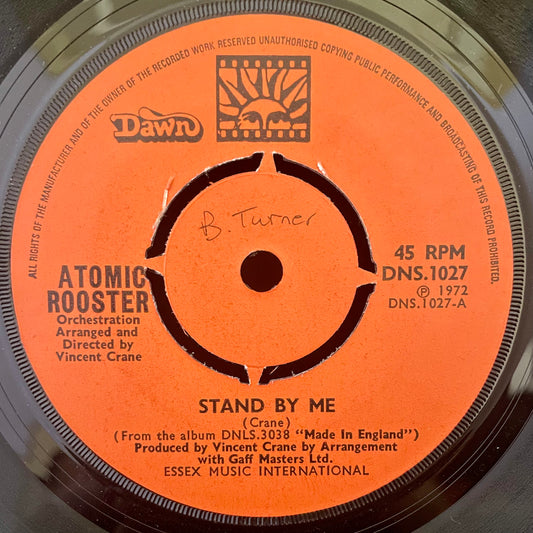 Atomic Rooster – Stand By Me - USED Vinyl 7" Single