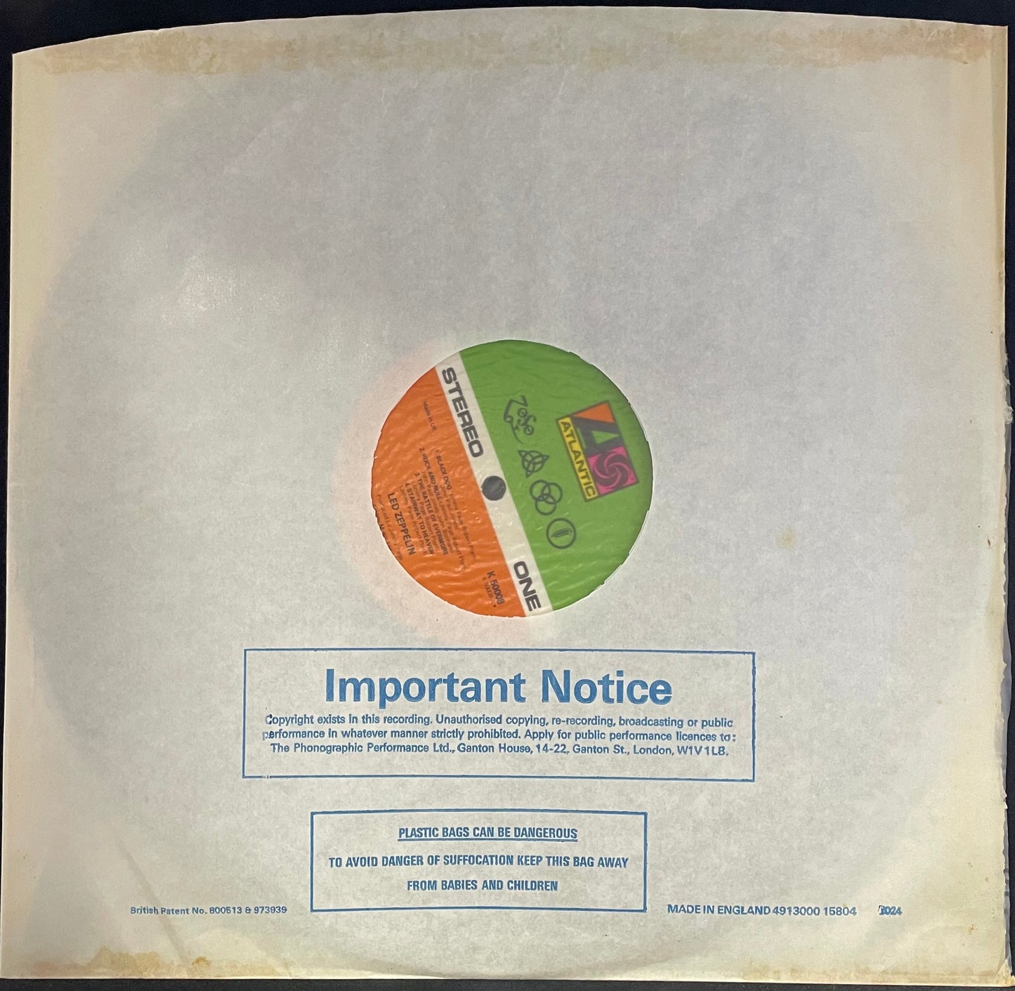 Led Zeppelin – Untitled - USED Vinyl LP