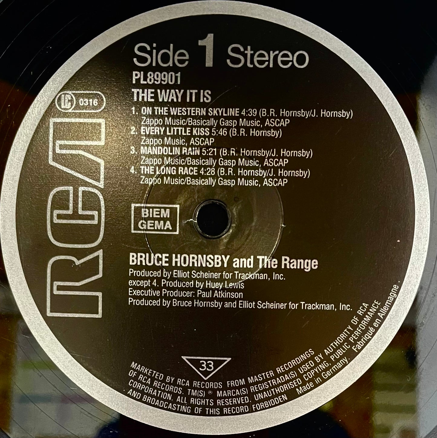 Bruce Hornsby And The Range – The Way It Is - USED Vinyl LP