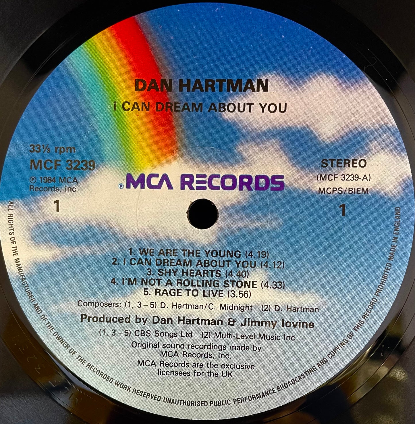 Dan Hartman – I Can Dream About You - USED Vinyl LP