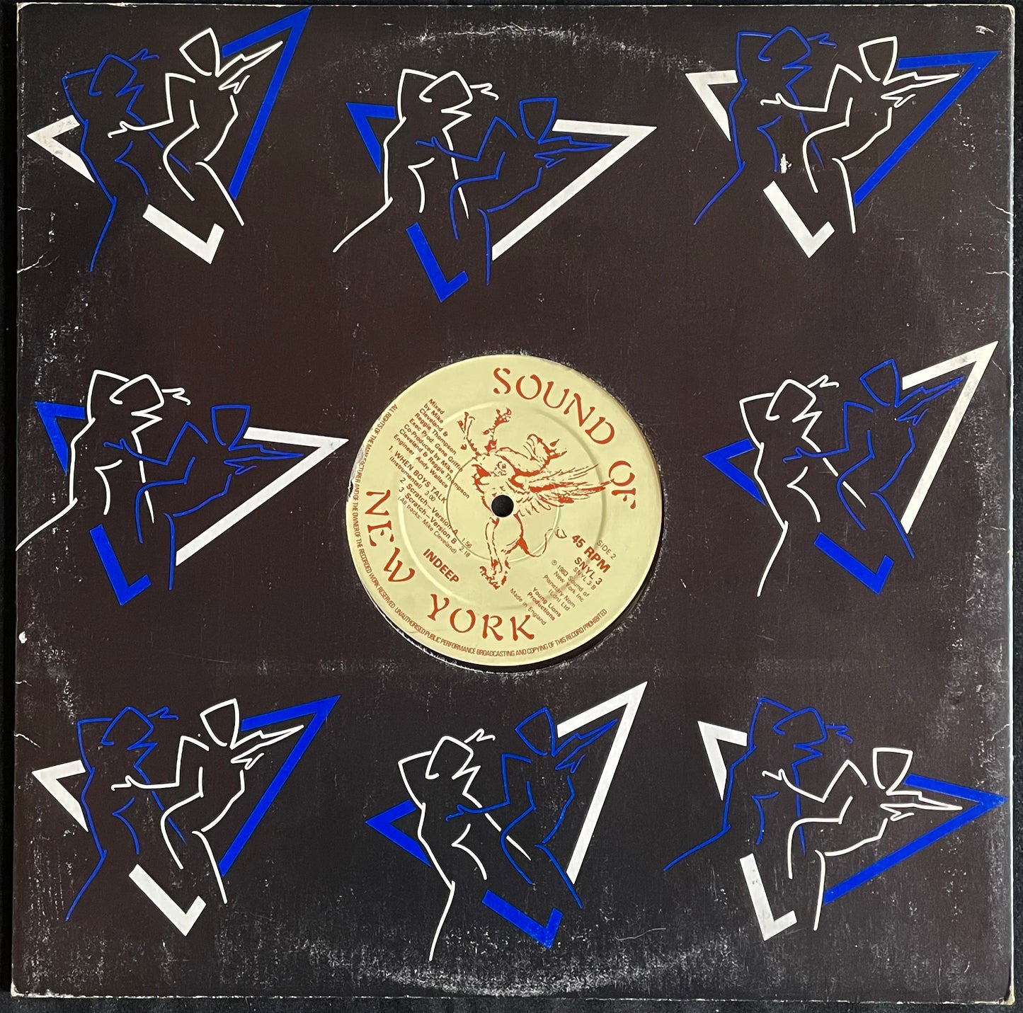 Indeep – When Boys Talk - USED Vinyl 12" Single