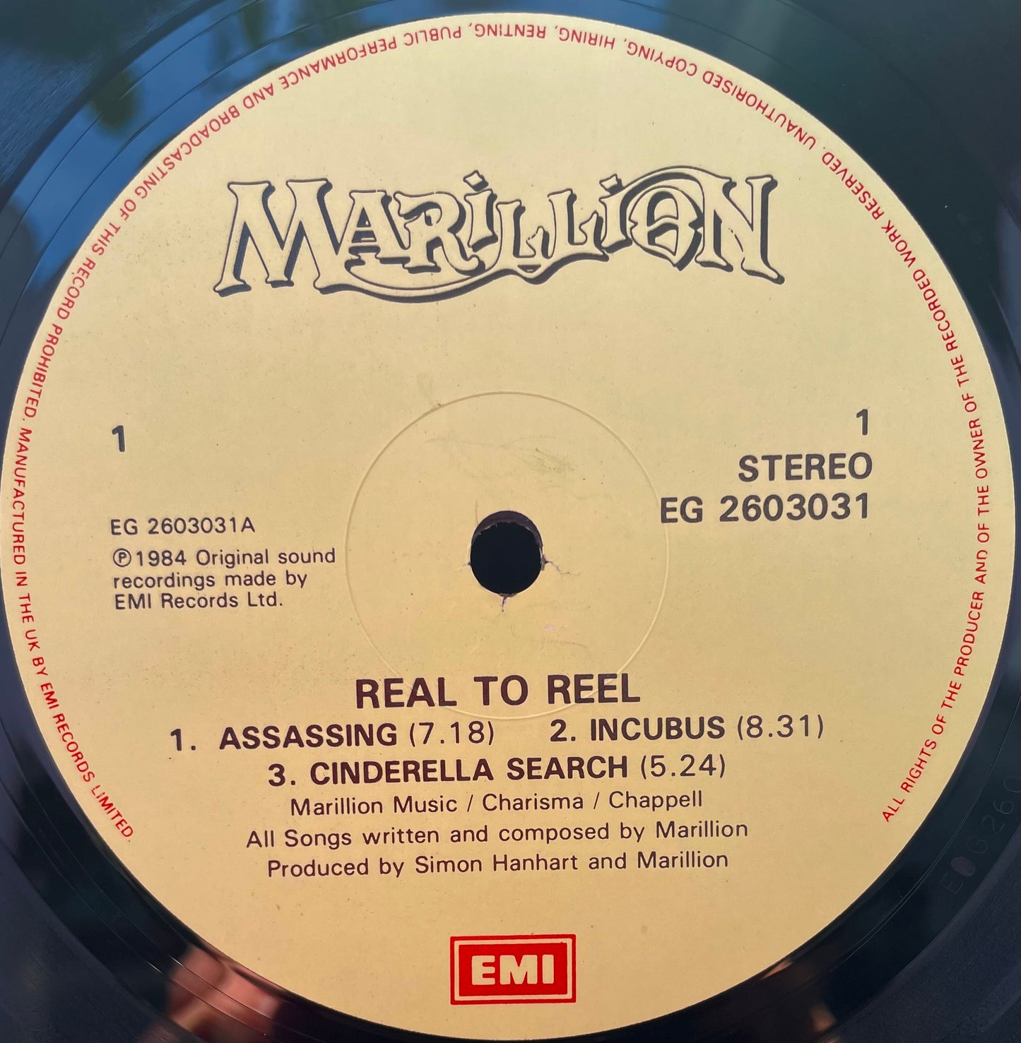 Marillion – Real To Reel - USED Vinyl LP