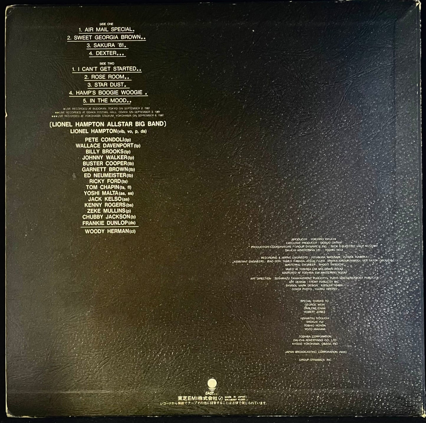 Lionel Hampton Allstar Big Band With Woody Herman – Aurex Jazz Festival '81 - USED Vinyl LP