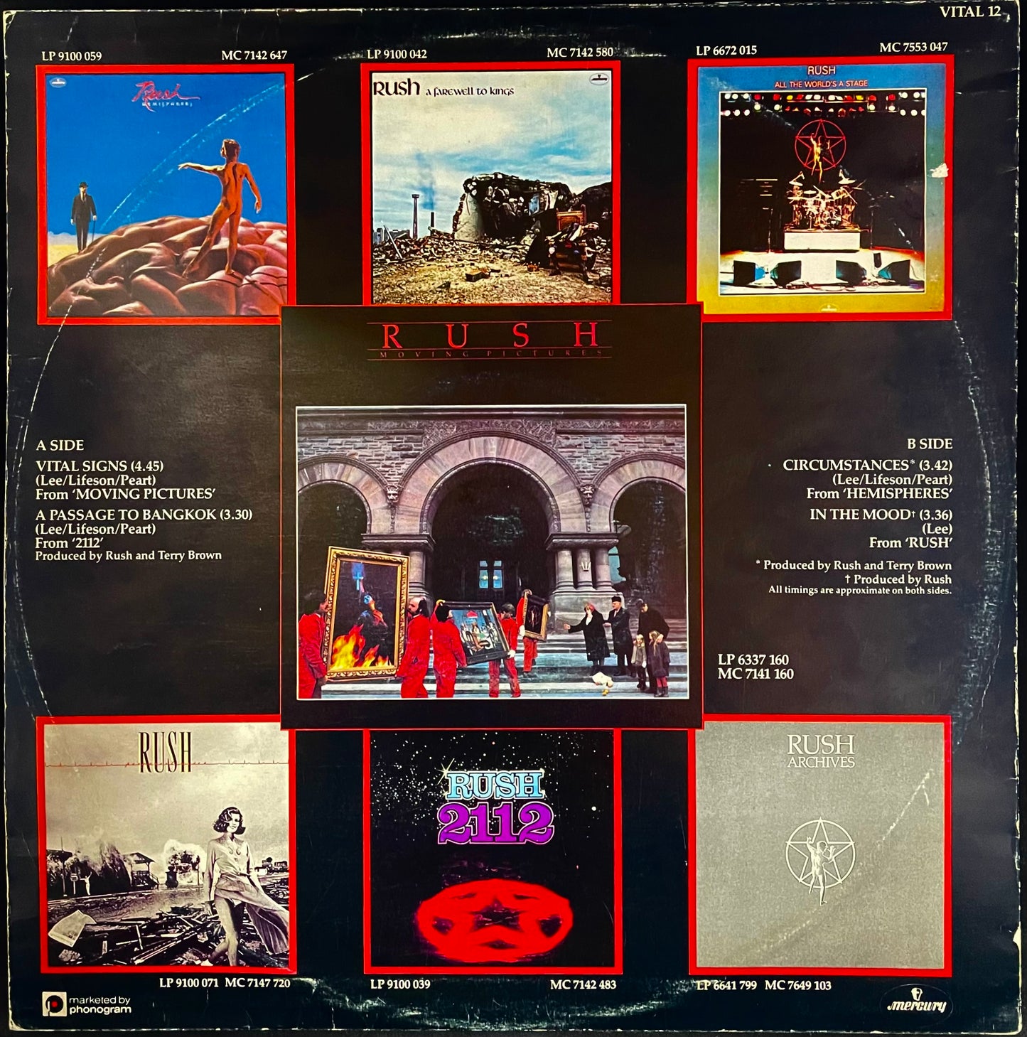 Rush – Vital Signs - USED Vinyl 12" Single