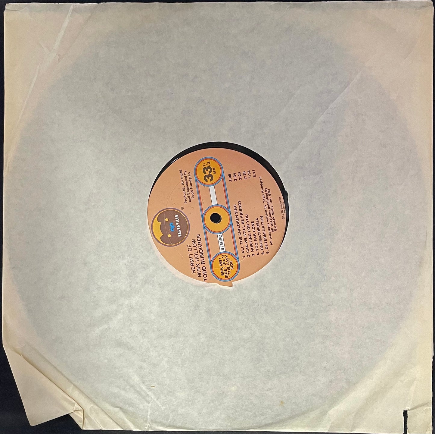 Todd Rundgren – Hermit Of Mink Hollow - USED Vinyl LP