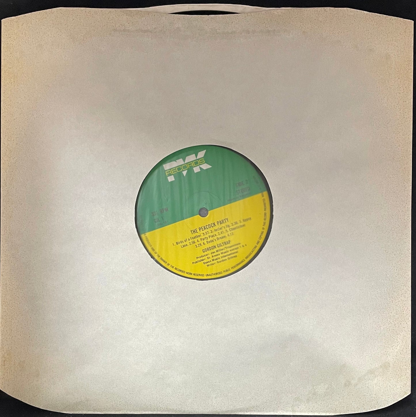 Gordon Giltrap – The Peacock Party - USED Vinyl LP