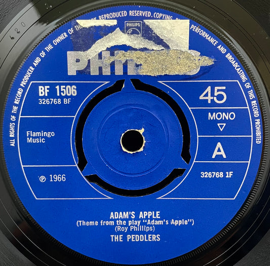 The Peddlers ‎– Adam's Apple – USED Vinyl 7" Single - MONO