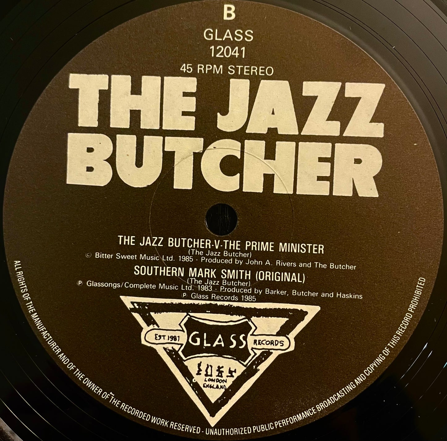 The Jazz Butcher – Real Men - USED Vinyl 12" Single