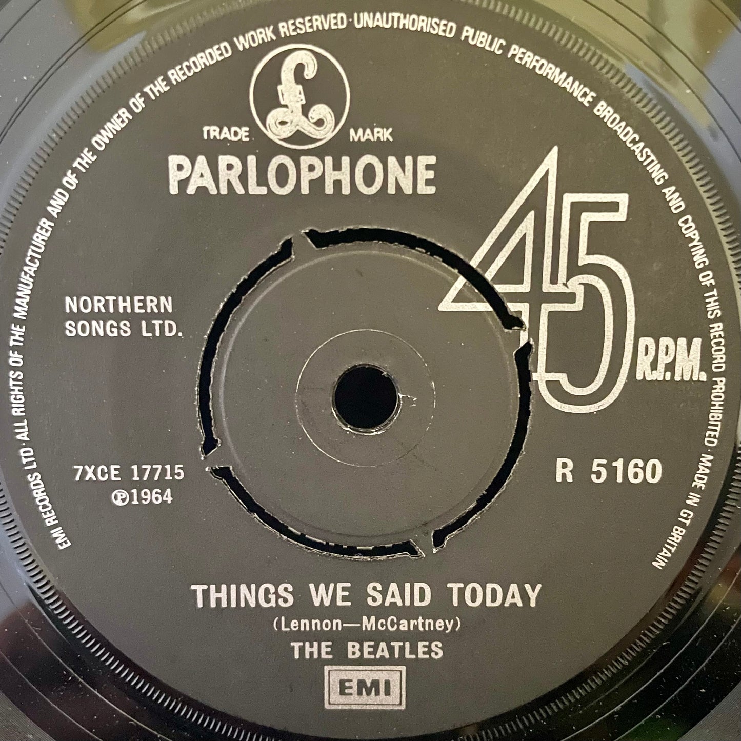 The Beatles – A Hard Day's Night c/w Things We Said Today - USED Vinyl 7" Single
