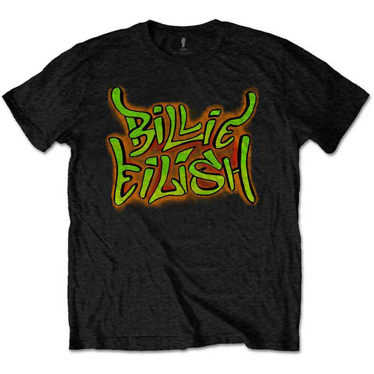 BILLIE EILISH KIDS T-SHIRT: GRAFFITI - AGE 3/4