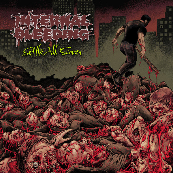 PRESALE - Internal Bleeding - Settle All Scores - 12" Red W/Black Splatter Vinyl LP