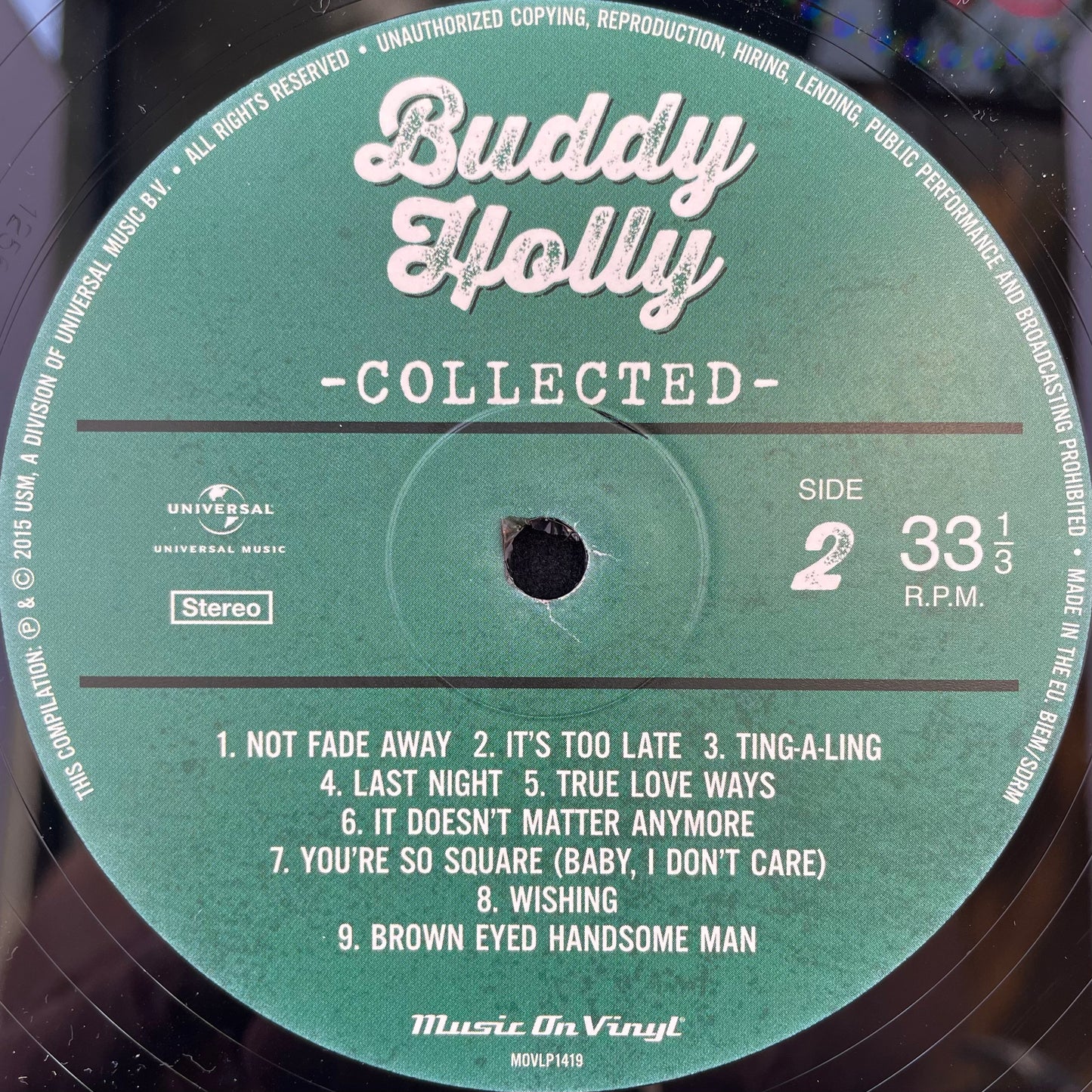 Buddy Holly – Collected - USED 180G Vinyl 3LP Set