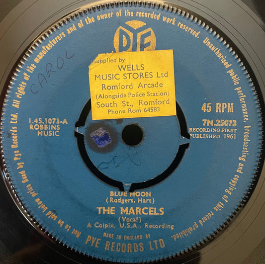 The Marcels – Blue Moon - USED Vinyl 7" Single