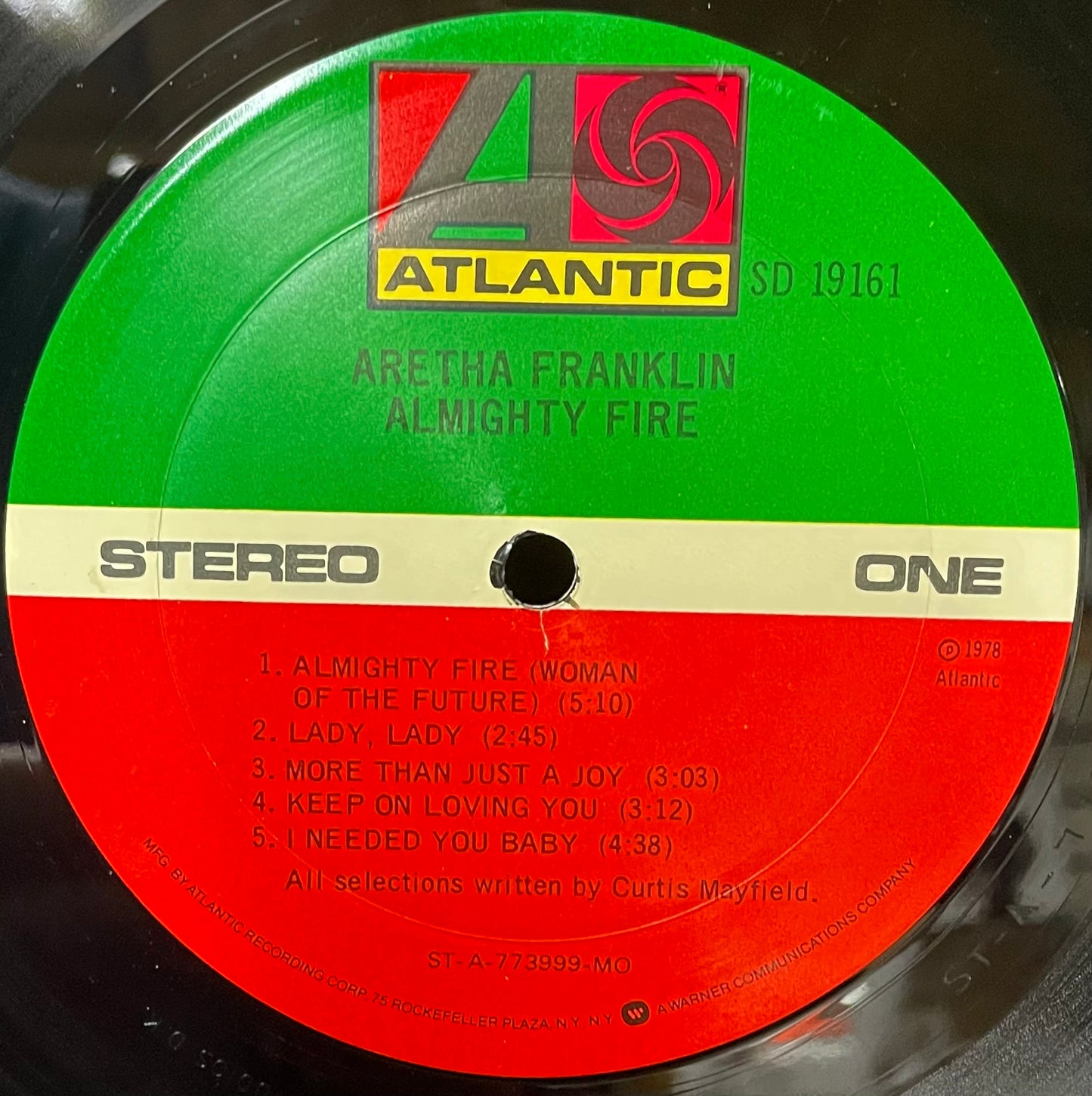 Aretha – Almighty Fire - USED Vinyl LP