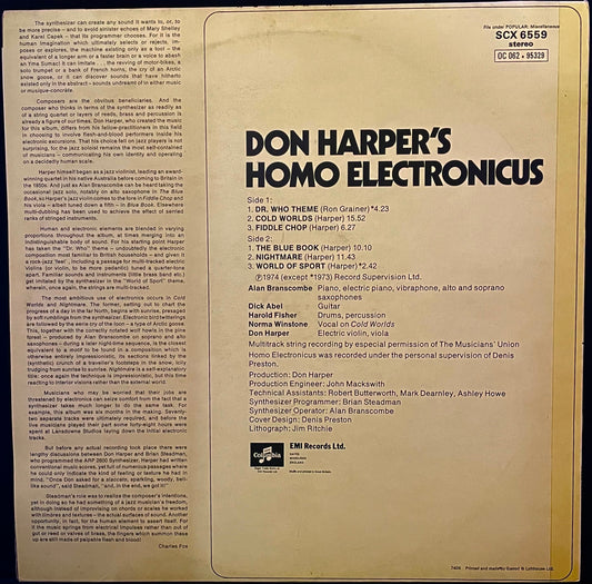 Don Harper – Homo Electronicus - USED Vinyl LP