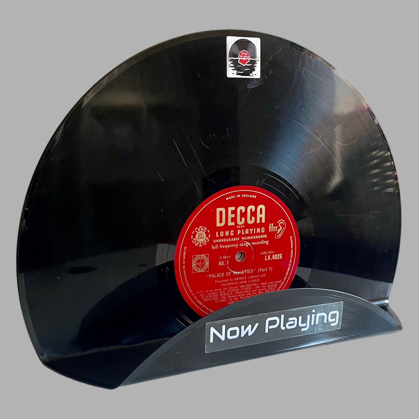 The ‘Decca’ Vinyl Record ‘Now Playing’ Record Stand