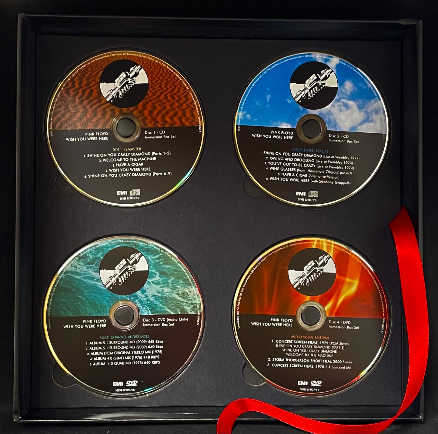 Pink Floyd – Wish You Were Here - Immersion Box Set - USED Limited Collectors' Edition 2CD+2DVD+Blu-ray Box Set