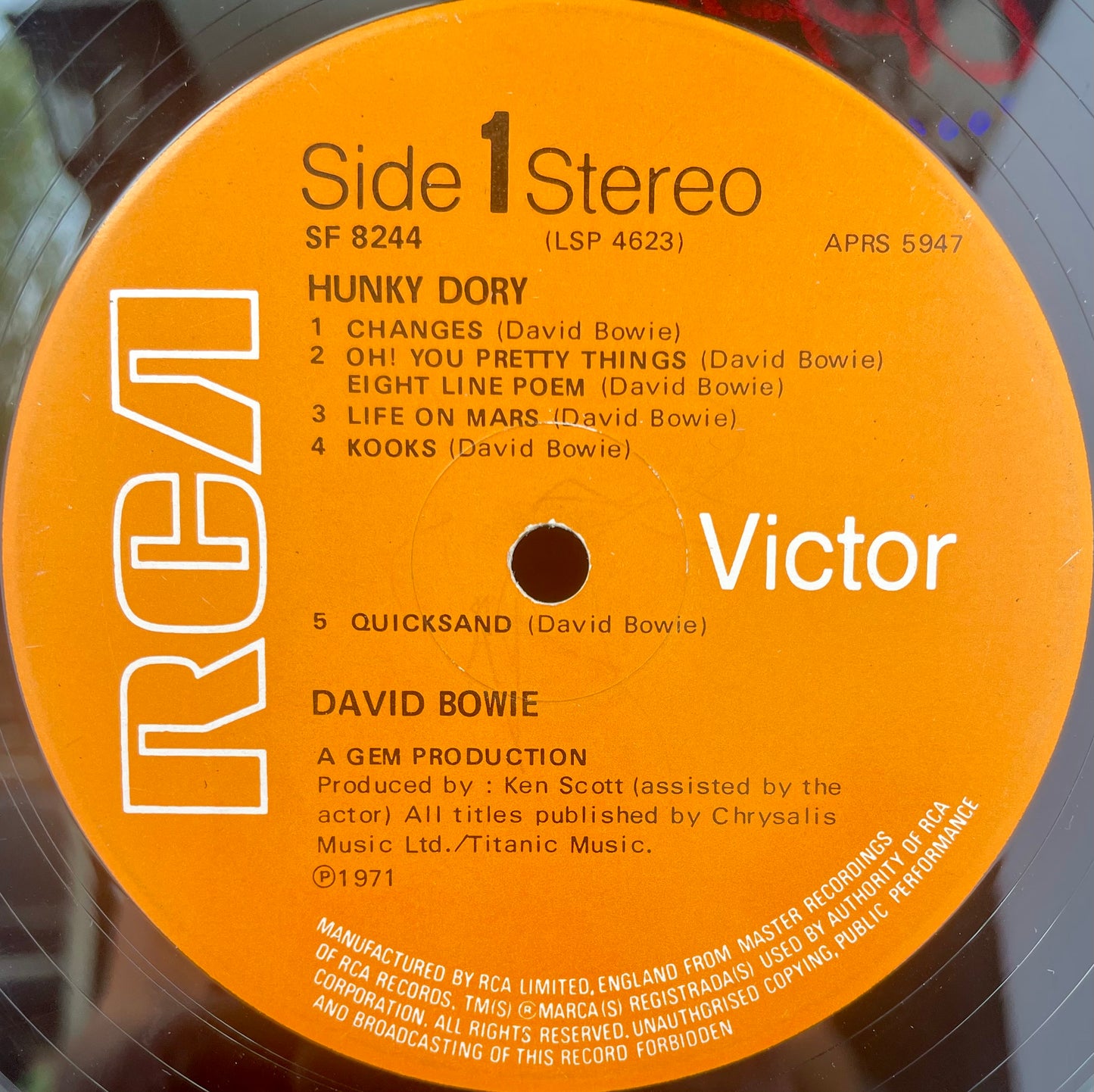 David Bowie – Hunky Dory - USED Vinyl LP