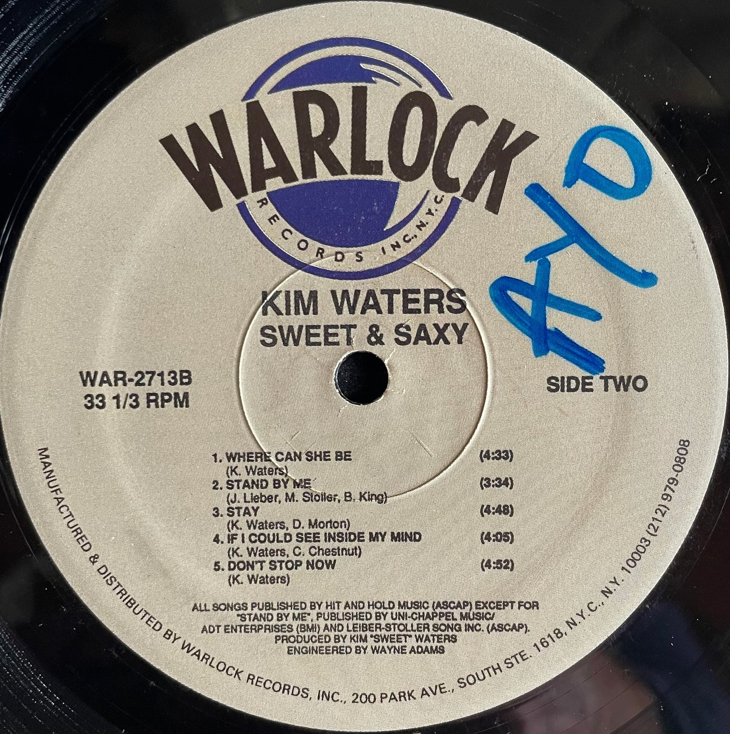 Kim Waters – Sweet & Saxy - USED Vinyl LP