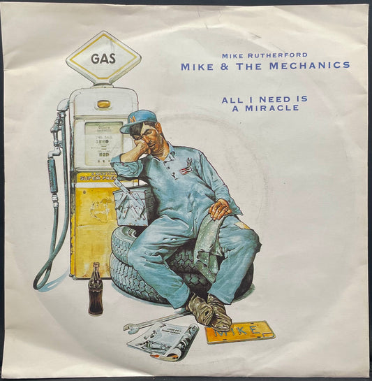 Mike &amp; The Mechanics – All I Need Is A Miracle – gebrauchte 7"-Vinyl-Single