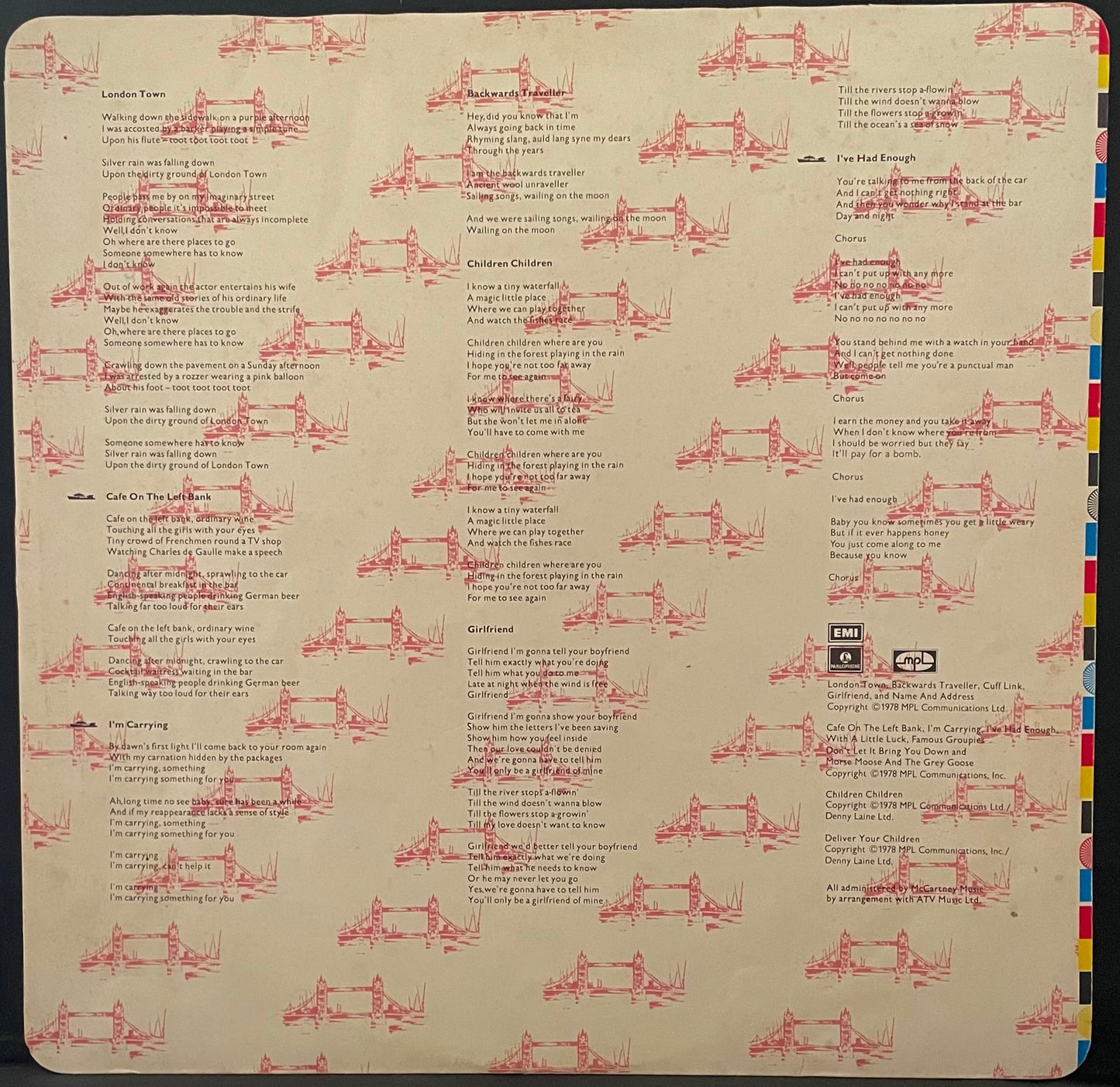 Wings – London Town - USED Vinyl LP