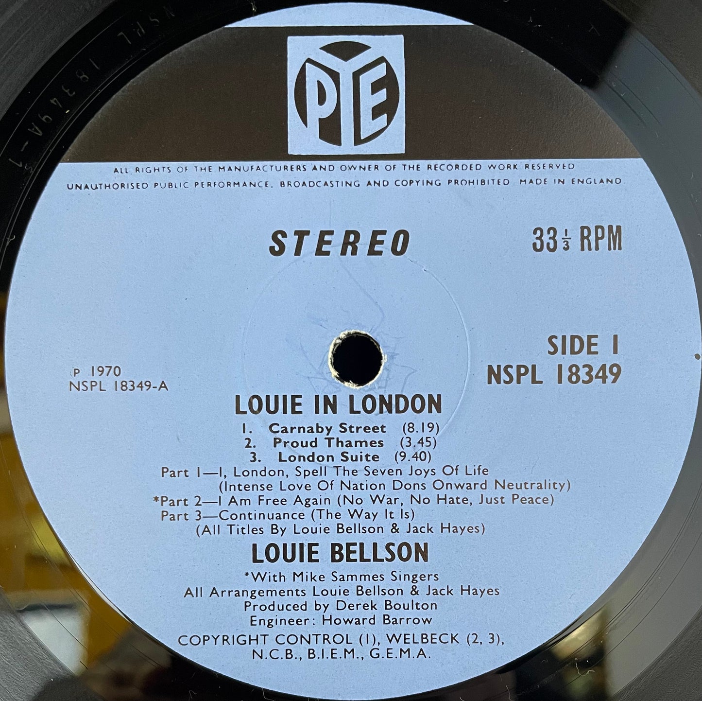 Louis Bellson – Louie In London - USED Vinyl LP