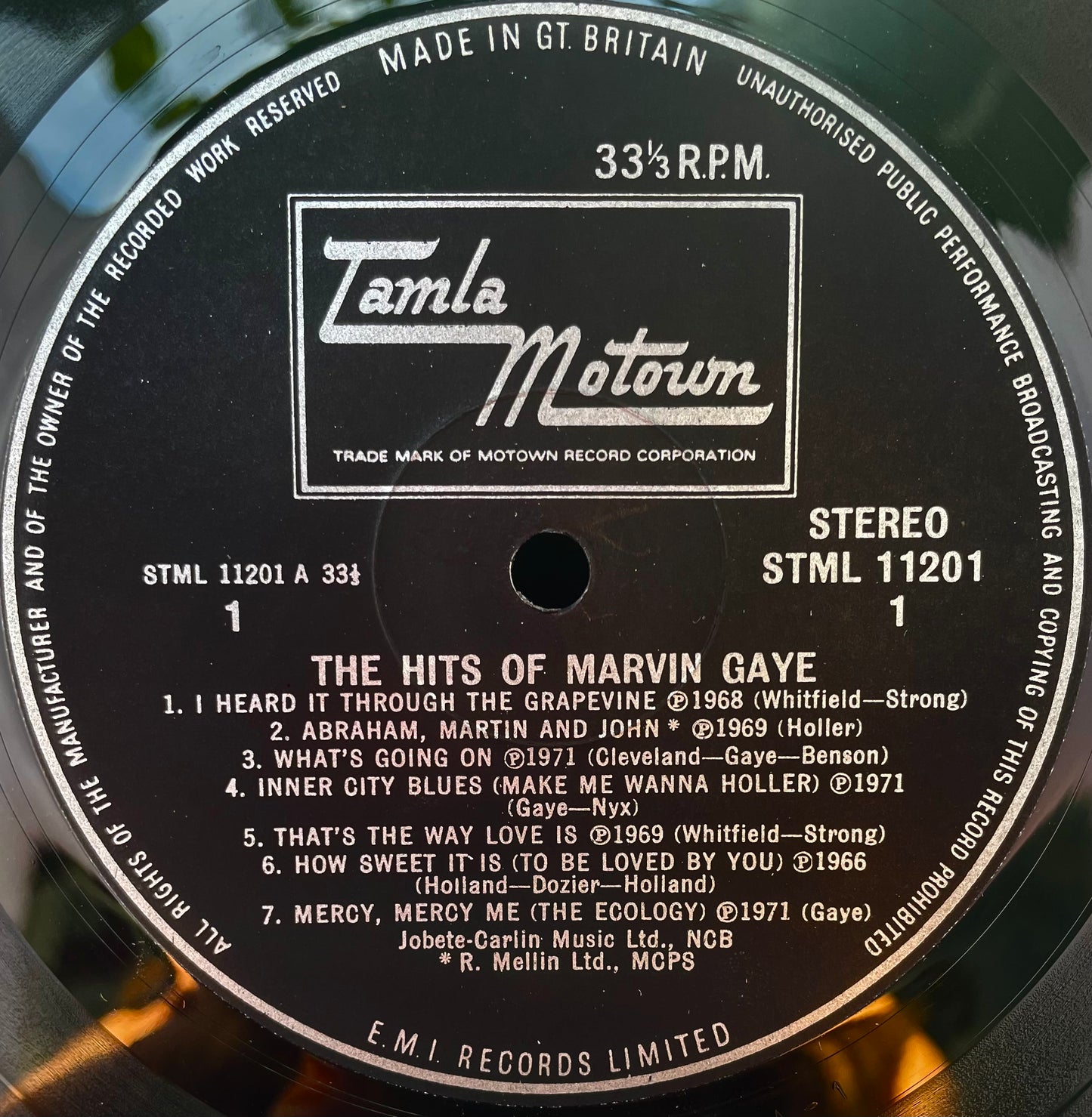 Marvin Gaye – The Hits Of Marvin Gaye - USED Vinyl LP