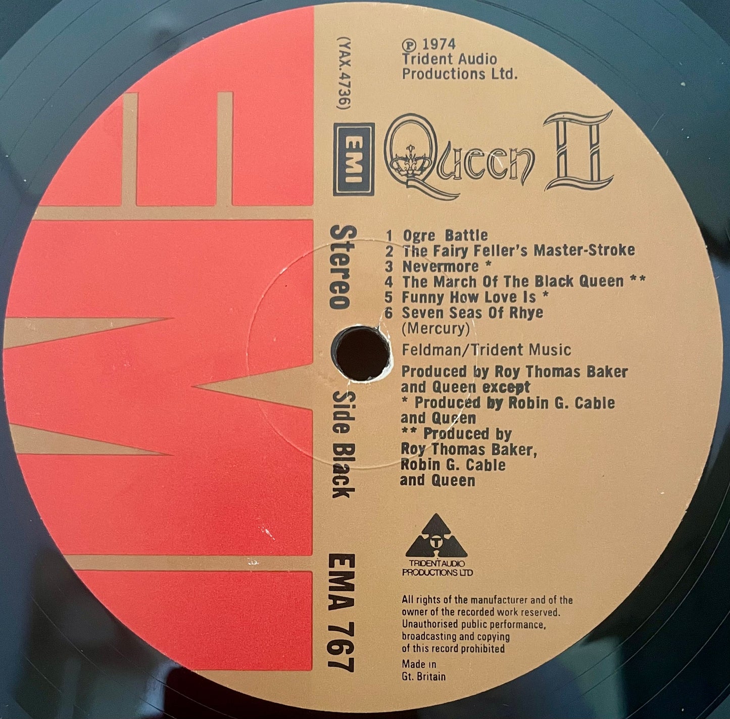 Queen ‎– Queen II - USED Vinyl LP