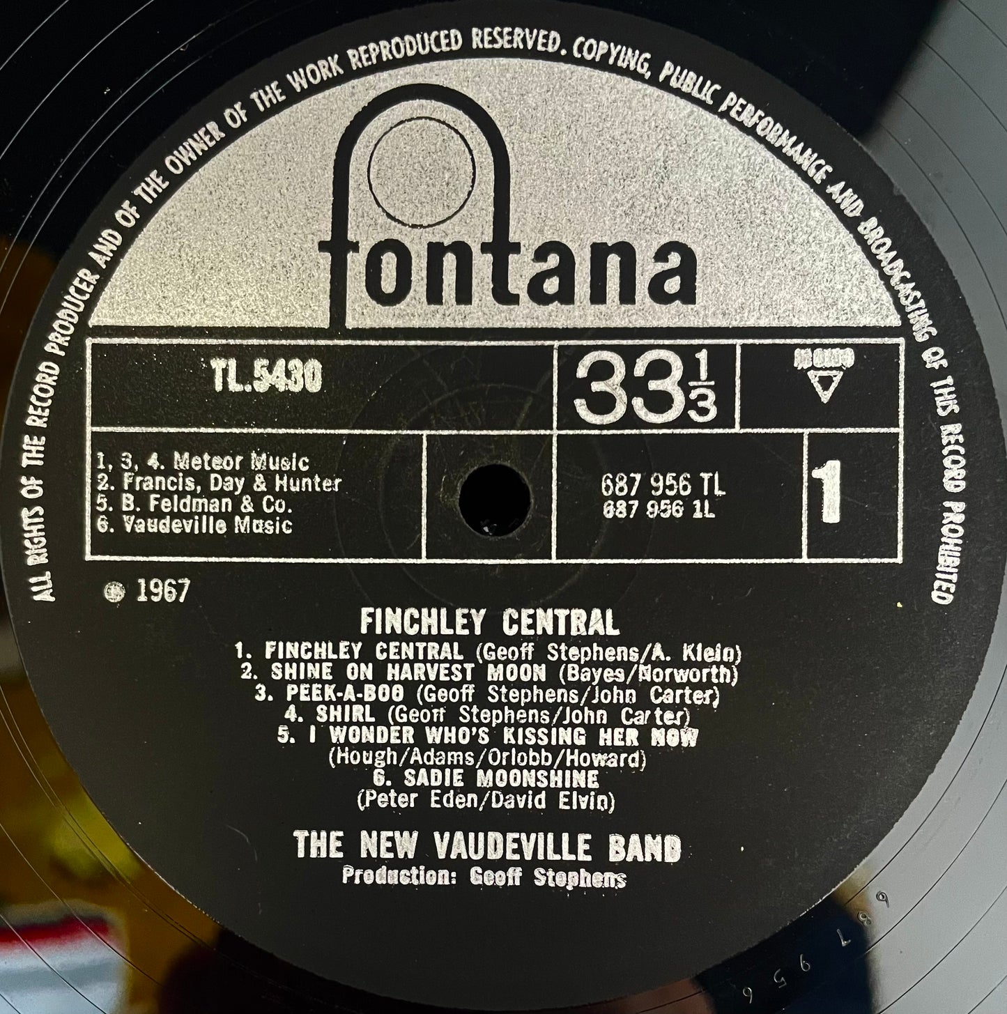 The New Vaudeville Band – Finchley Central- USED Vinyl LP MONO
