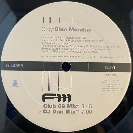 Orgy – Blue Monday / Stitches – USED Vinyl 12" EP