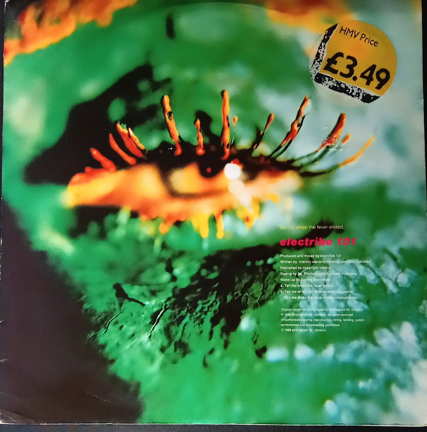 Electribe 101 – Tell Me When The Fever Ended - USED Vinyl 12" Single