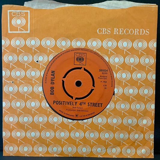 Bob Dylan – Positively 4th Street - USED Vinyl 7" Single