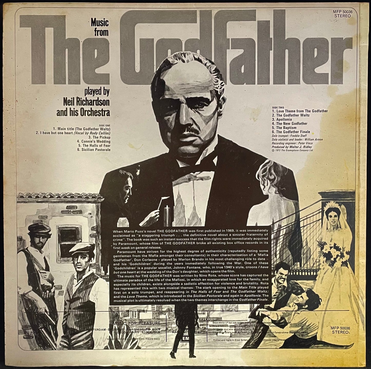 Neil Richardson And His Orchestra – Music From The Godfather - USED Vinyl LP