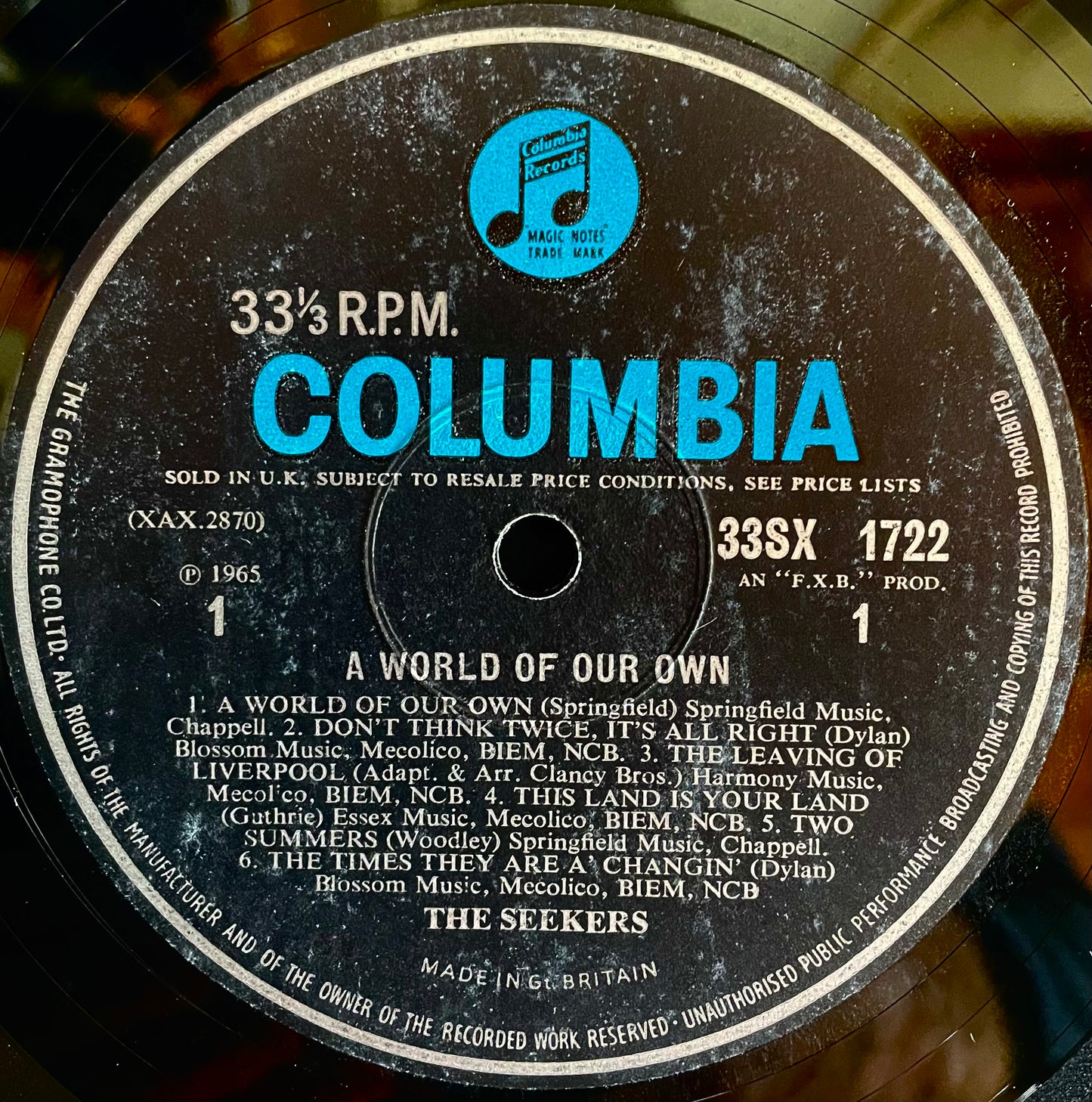 The Seekers – A World Of Our Own - USED Vinyl LP MONO