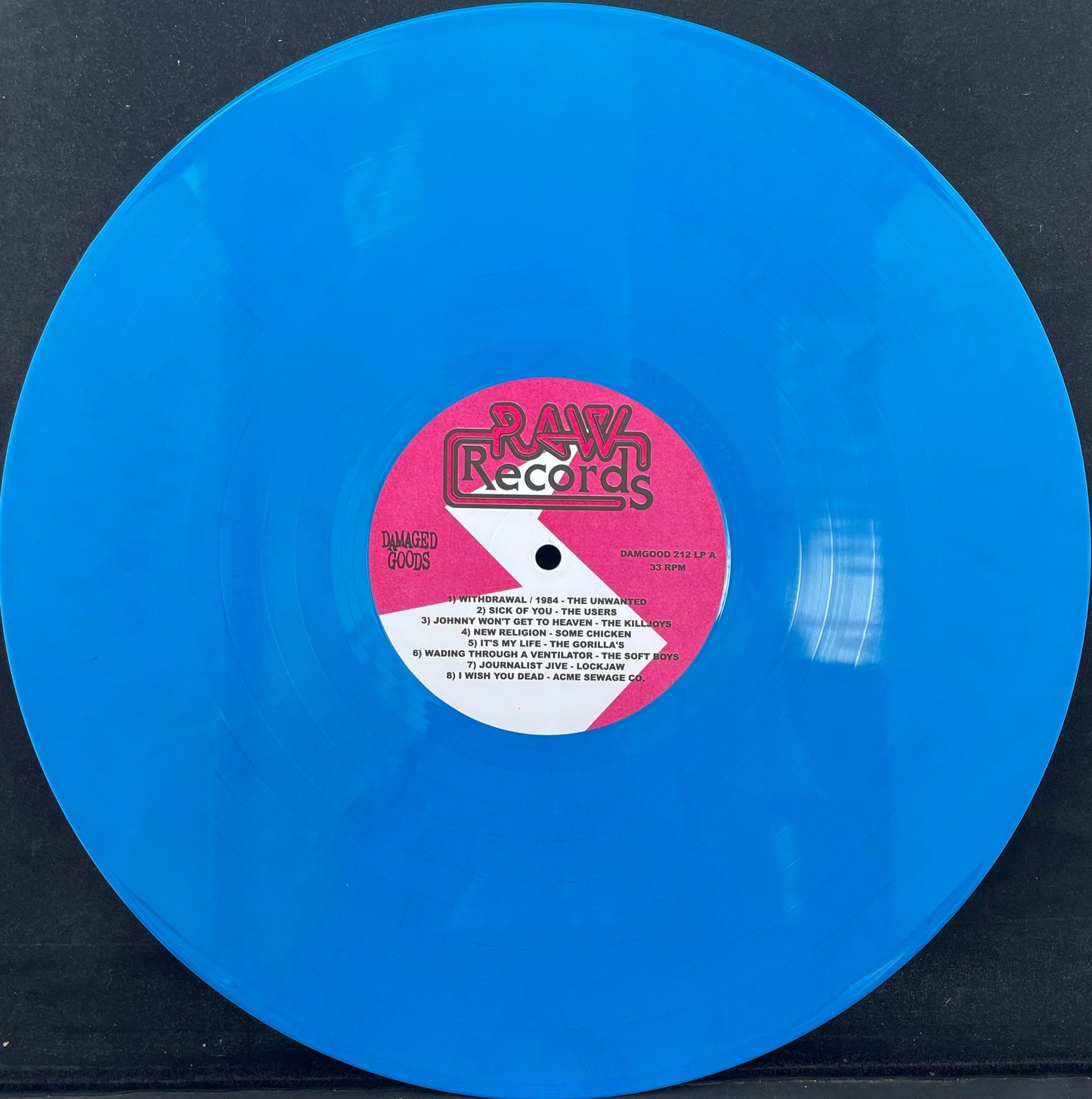 Various – Oh No It's More From Raw - USED BLUE Vinyl LP
