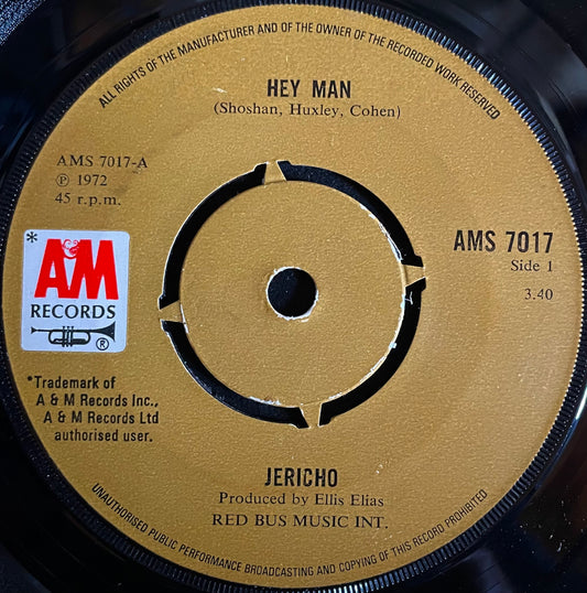 Jericho – Hey Man - USED Vinyl 7" Single