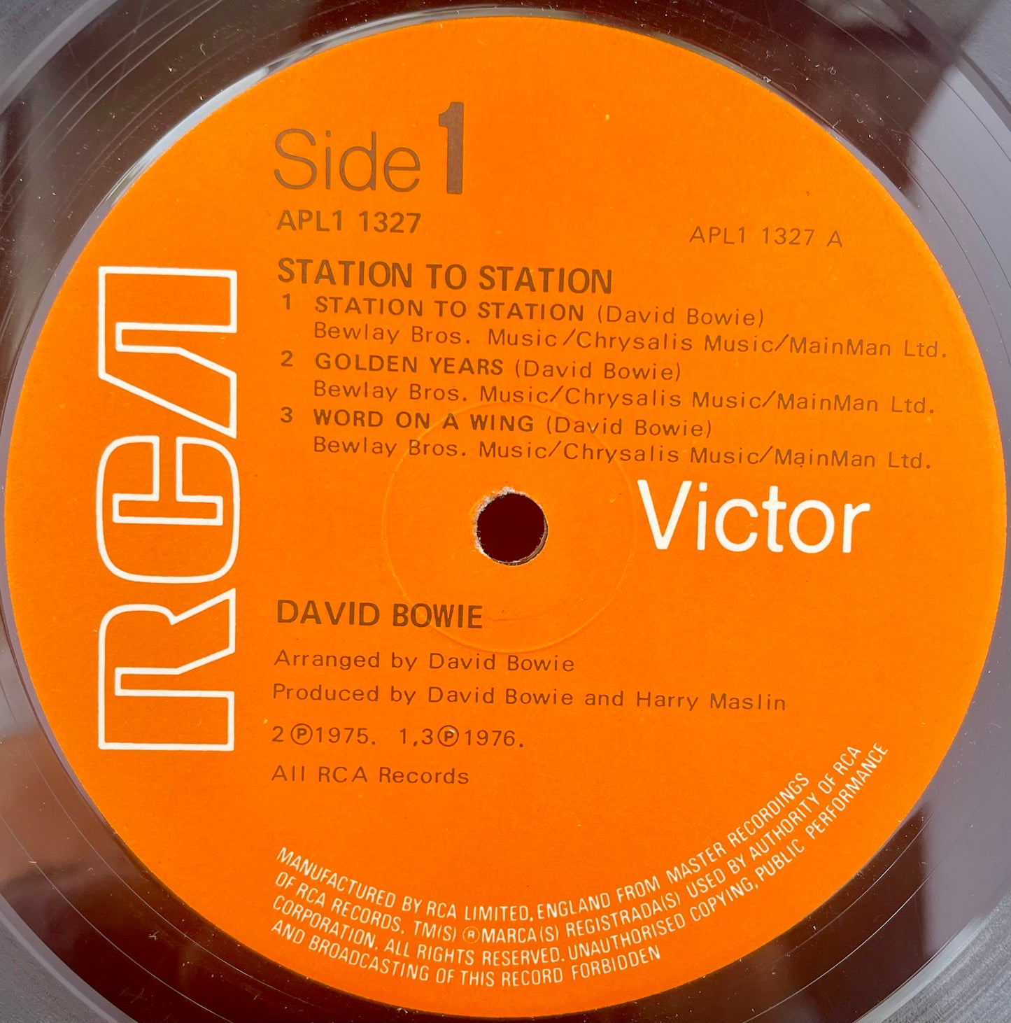 David Bowie – Station To Station - USED Vinyl LP