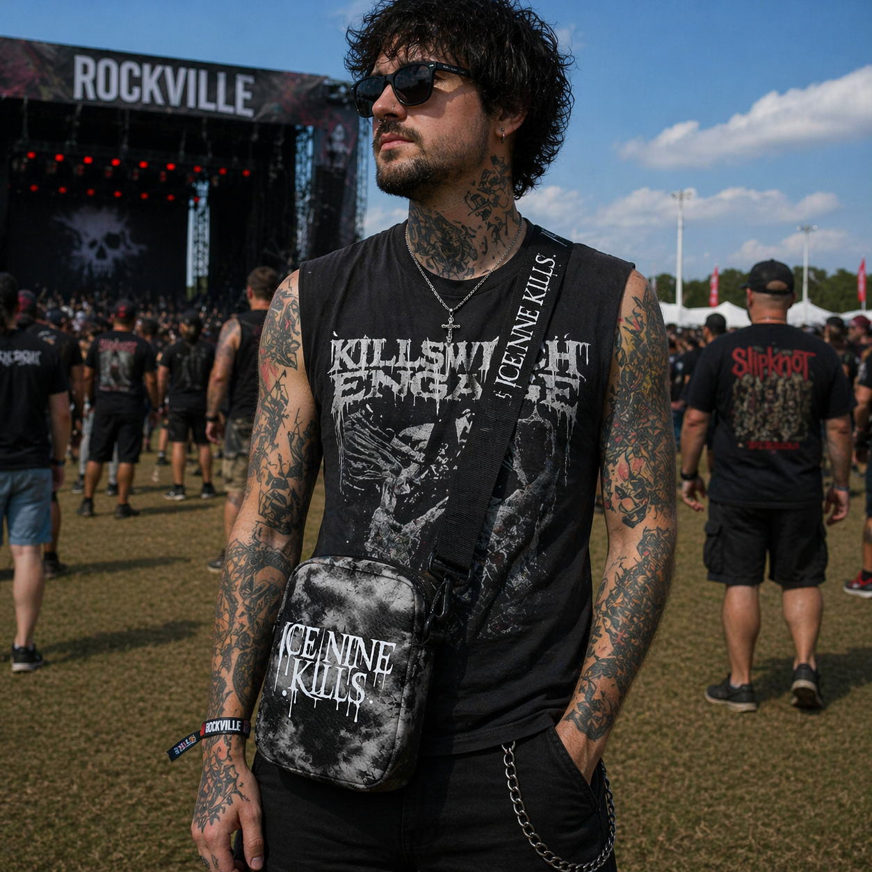 Rocksax Ice Nine Kills Crossbody - Drippy Logo