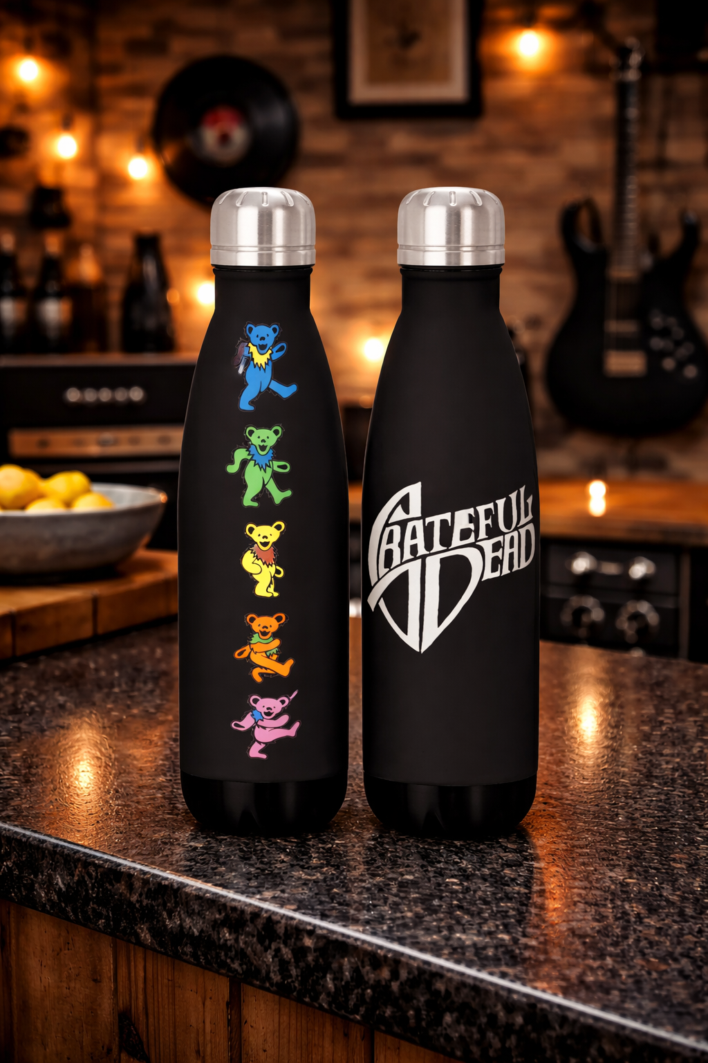 Rocksax Grateful Dead Drink Bottle - Dancing Bears