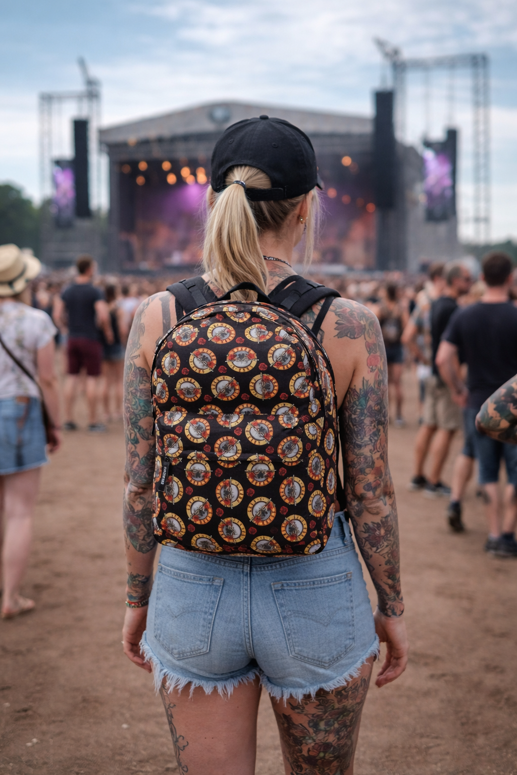 Rocksax Guns N' Roses Backpack - Roses All Over
