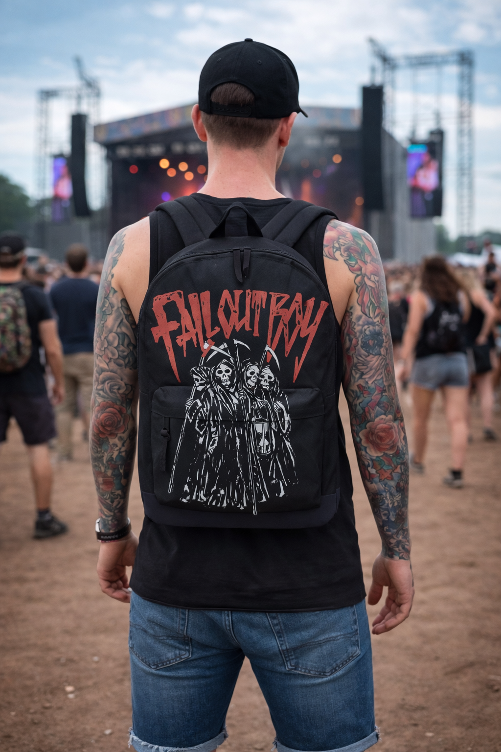 Rocksax Fall Out Boy Backpack - Reaper Gang