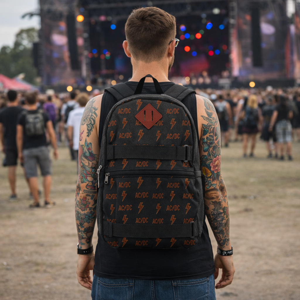 Rocksax AC/DC Skate Bag - Logo