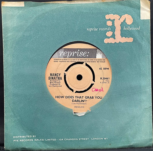 Nancy Sinatra – Wie packt dich das, Darlin‘? – gebrauchte 7"-Vinyl-Single