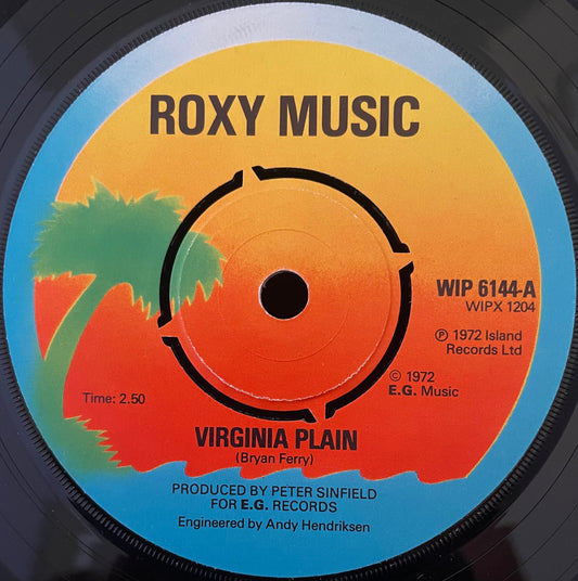Roxy Music – Virginia Plain - USED Vinyl 7" Single