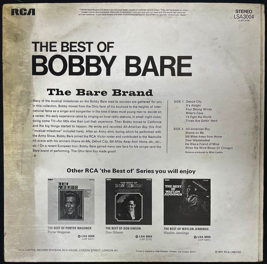 Bobby Bare – The Best Of Bobby Bare - USED Vinyl LP