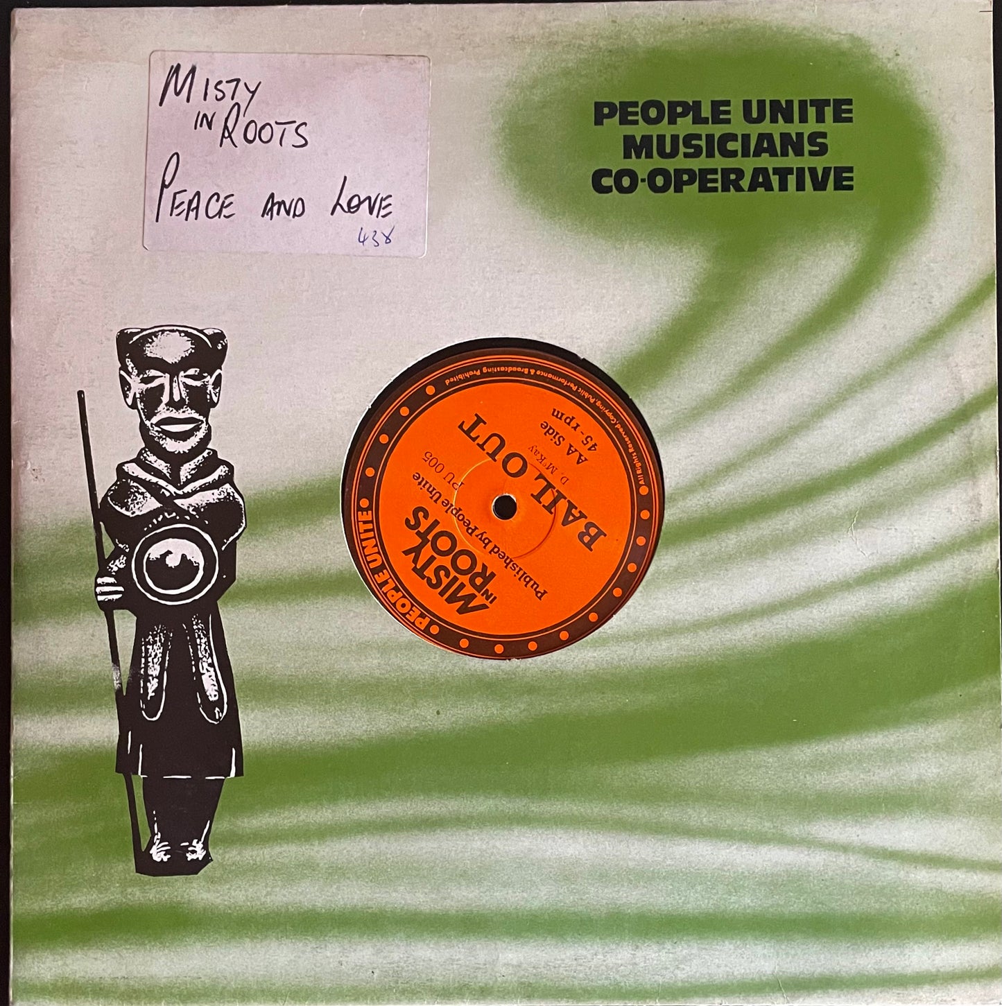 Misty In Roots – Peace And Love / Bail Out - USED Vinyl 12" Single