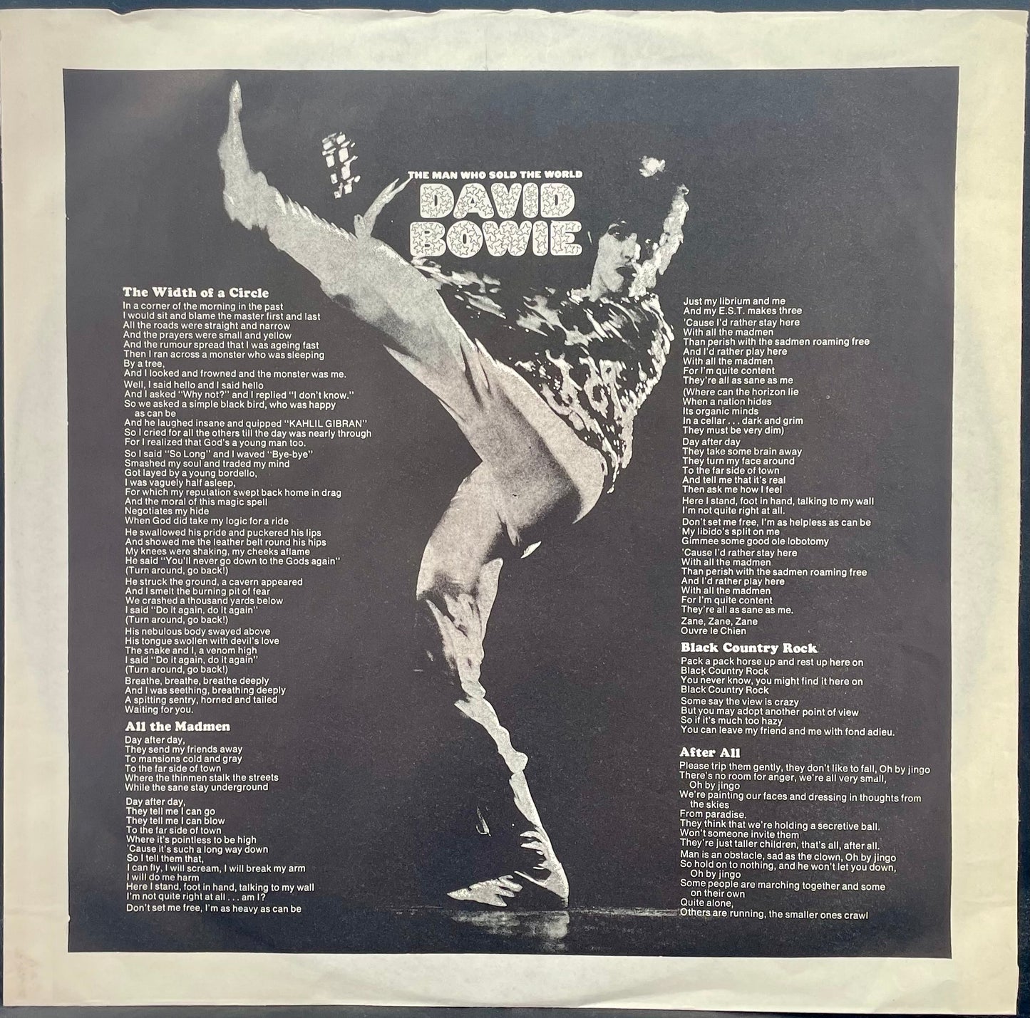 David Bowie – The Man Who Sold The World - USED Vinyl LP