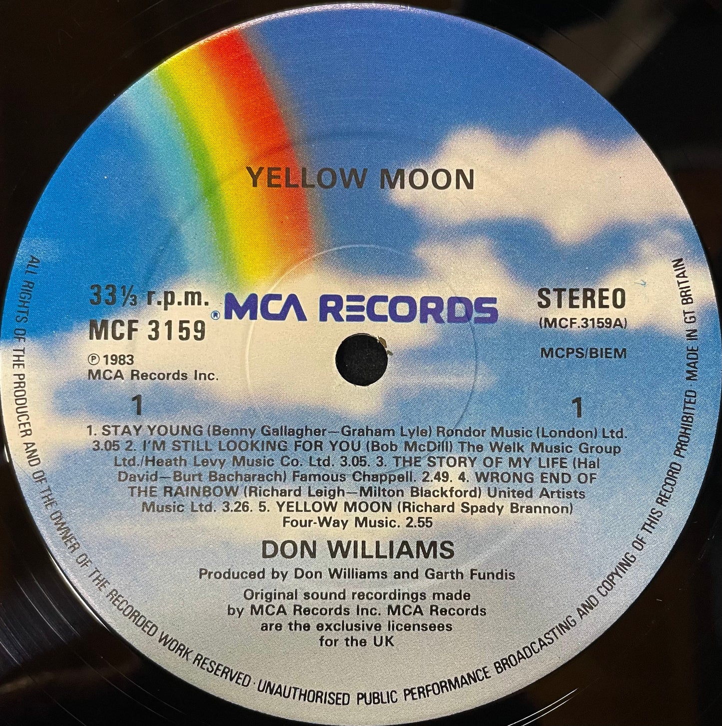 Don Williams – Yellow Moon - USED Vinyl LP