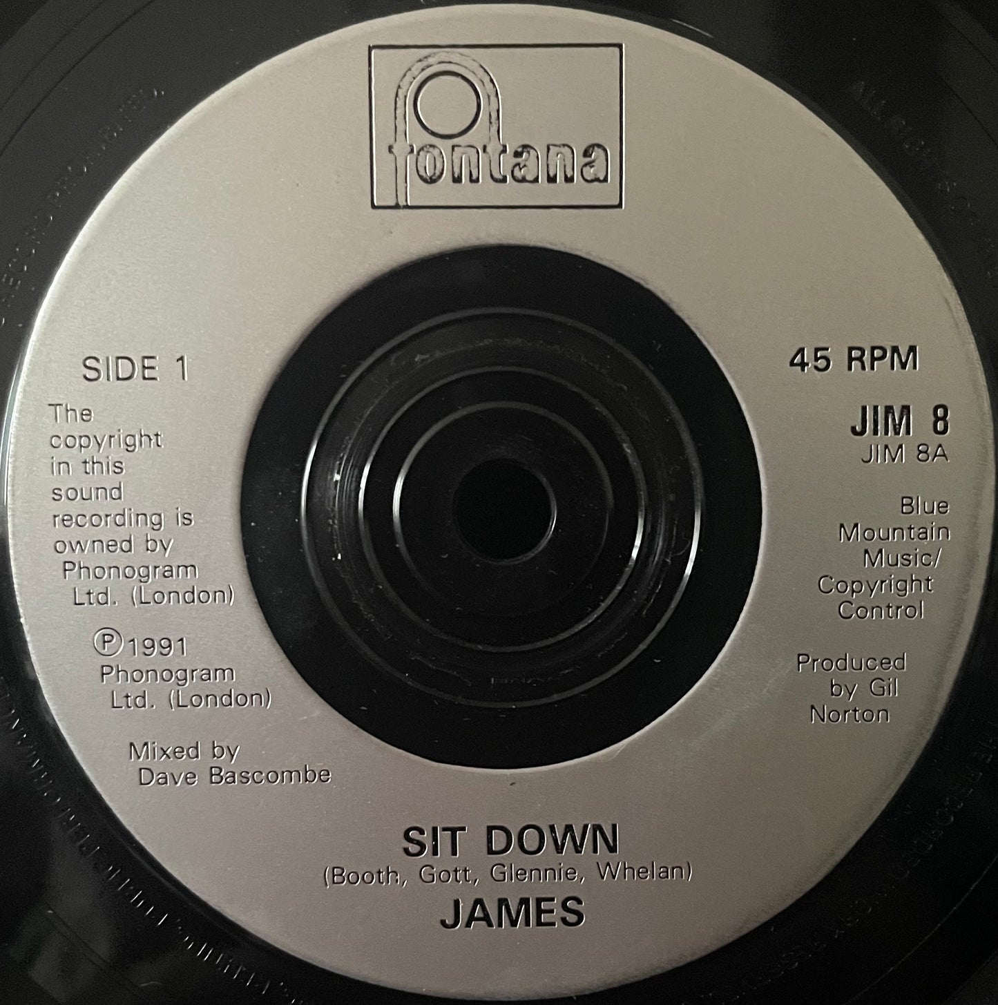 James – Sit Down - USED Vinyl 7" Single