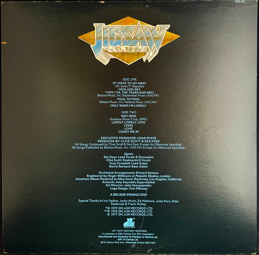 Jigsaw – Jigsaw - USED Vinyl LP